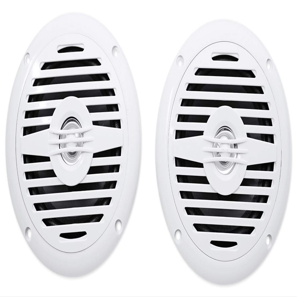 Rockville MS525W 5.25" 400W Marine Boat Speakers 4 Ohm, Waterproof IP56, 2-Way Audio, Anti-UV Build, Perfect for Boats and Outdoor Use (Pair)