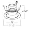 Nora NLPR-56 5"/6" PRISM Smart LED RGBW Retrofit Reflector Downlight (White) view 2