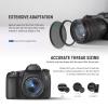 Neewer 18 Pieces Metal Camera Lens Filter Adapter Ring Kit 9 Pieces Step Up Ring+9 Pieces Step Down Ring Set Compatible with Canon Nikon Sony Olympus DSLR Camera (Black) view 4