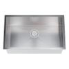 30"x18"x9" Inch Undermount Single Bowl 18 Gauge Kitchen Stainless Steel Sink 3 In 1 Set(Sink, Basket Strainer, Sink Grid) view 1