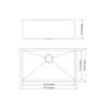 30"x18"x9" Inch Undermount Single Bowl 18 Gauge Kitchen Stainless Steel Sink 3 In 1 Set(Sink, Basket Strainer, Sink Grid) view 3