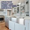 Nantucket Sinks APRON332110-16 33-Inch Pro Series Single Bowl Undermount Apron Kitchen Sink, Stainless Steel view 4