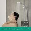 Hansgrohe Croma 100 EcoSmart 28583000 Single-Jet Hand Shower Head Chrome view 3