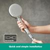 Hansgrohe Croma 100 EcoSmart 28583000 Single-Jet Hand Shower Head Chrome view 4