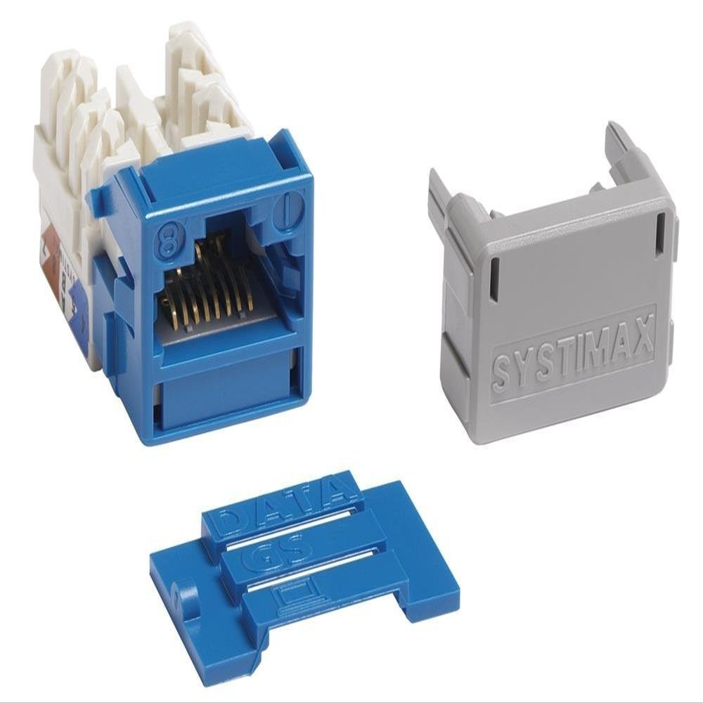 Systimax MGS400-318 GigaSPEED XL MGS400 Series Category 6 U/UTP Information Outlet, Blue