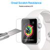 Tourist [3 Pack] Compatible for Apple Watch Tempered Glass Screen Protector 42mm Series 3/2 / 1, 9H Hardness, Anti-Fingerprint, Anti-Bubble Easy Installation [Only Covers The Flat Area (3 Pack) view 2