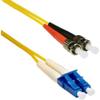 ENET 5M ST/LC Duplex Single-Mode 9/125 OS1 OR Better Yellow Fiber view 1