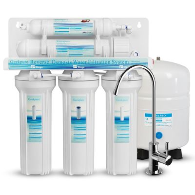 Geekpure 5-Stage Reverse Osmosis Drinking RO Water Filter System-75GPD