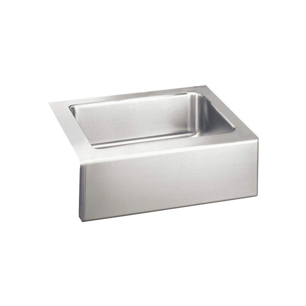 Elkay Lustertone ELUHF2520DBG Single Bowl Farmhouse Stainless Steel Sink Kit
