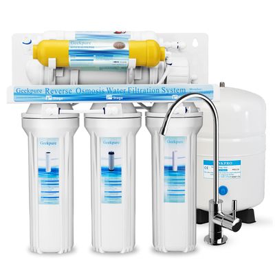Geekpure 6 Stage Reverse Osmosis RO Drinking Water System-75 GPD
