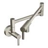 Moen Modern Spot Resist Stainless Wall Mount Swing Arm Folding Pot Filler, Double Jointed Kitchen Faucet, S665SRS view 1
