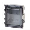 Attabox Clear Cover Enclosures, Size 6Lx6Wx4D inches: Clear Cover Configuration (Hinged, Latched, Padlockable) (AH664C) view 1