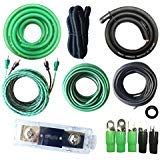 SoundBox 0 Gauge Amp Kit Complete AWG Amplifier Install Wiring Cables - 9500W