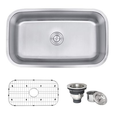 Ruvati 32-in 16-Gauge Stainless Undermount Kitchen Sink - RVM4200
