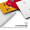 Ringke Slot Card Holder for Phone Case, Business Card Holder for Back of Phone, ID Credit Card Holder Stick on for Women Men, Phone Wallet Compatible with iPhone, Galaxy, and Pixel - Clear Mist view 4