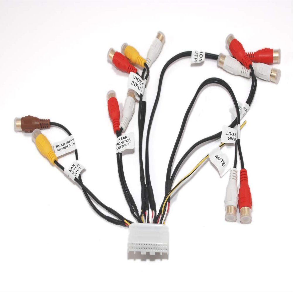 Audio Video Harness RCA Cord Assembly for Pioneer Avic-X920 Avic-Z120BT (CDP1304 CDP1335)