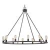 Bainbridge 12-Light Bronze Industrial Round Chandelier view 2