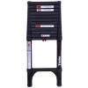 Telesteps 1600ET Tactical Telescoping Extension Ladder 12.5 ft Height, 16 ft Reach | Type 1A 300 lb Rated | Black Anodized Military-Grade Aluminum Ladder with One-Touch Retraction & Dual-Side Climb view 2