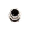 Aexit 5pcs M12Q5J-12A Track Lighting AC250V 4A IP67 Waterproof M12 M/M Connectors Metal Connector view 4