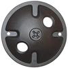 Satco 60-676 2-Light Die Cast Mounting Plate; Dark Gray view 1