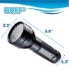 HQRP 390 nM 51 LED Flashlight Blacklight for Hotel Room Inspection, Saliva Sperm Identification, Pet Urine Detection, Scorpion Hunting, Security Control, Leak Detection, etc. view 4