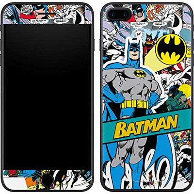 Skinit Decal Phone Skin Compatible with iPhone 8 Plus - Officially Licensed Warner Bros Batman Comic Book Design
