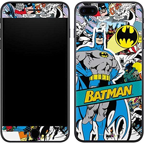 Skinit Decal Phone Skin Compatible with iPhone 8 Plus - Officially Licensed Warner Bros Batman Comic Book Design