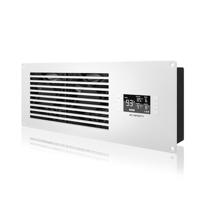 AC Infinity AIRFRAME T7 White, High-Airflow Cooling Fan System 17", Exhaust Airflow, for AV Equipment Rooms, Closets, and Enclosures