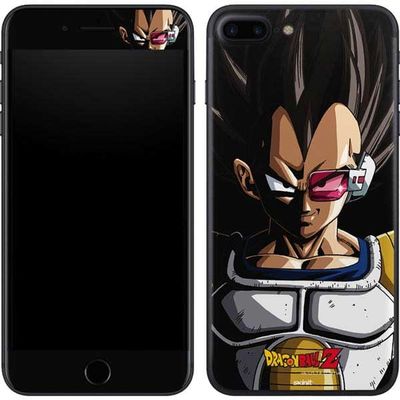 Skinit Decal Phone Skin Compatible with iPhone 8 Plus - Officially Licensed Dragon Ball Z Vegeta Portrait Design