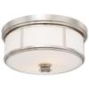 Minka Lavery Flush Mount Ceiling Light 6368-613 Low Profile Fixture, 3-Light 180 Watts, Polished Nickel view 1