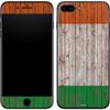 Skinit Decal Phone Skin Compatible with iPhone 8 Plus - Originally Designed Ireland Flag Dark Wood Design view 1