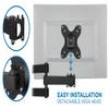 Mount-It! Small TV Monitor Wall Mount Arm | VESA Wall Mount Bracket | Fits 19 20 21 22 23 24 25 26 27 Inch Display Screens | 75 100 VESA and RV Compatible | Tilts and Swivels | Holds up to 40 Pounds view 3