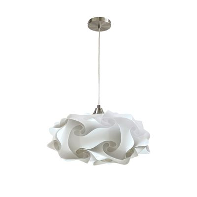 EQLight Cloud 1-Light White Globe Oval Pendant