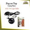WBM Himalayan Salt Lamp Cord with Dimmer Switch 6 feet Long with Base Assembly and 15W 2-Bulbs Original ETL Certified Salt lamp Replacement Cord. view 2