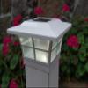 Classy Caps SL085 Prestige Solar Post Cap - White High-Performance Solar LED, Fits 5x5 & 4.75x4.75 Posts, Durable PVC (Vinyl) Construction, Ideal for Outdoor, Warm & Cool Light Modes view 2