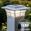 Classy Caps SL085 Prestige Solar Post Cap - White High-Performance Solar LED, Fits 5x5 & 4.75x4.75 Posts, Durable PVC (Vinyl) Construction, Ideal for Outdoor, Warm & Cool Light Modes view 3