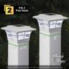 Classy Caps SL085 Prestige Solar Post Cap - White High-Performance Solar LED, Fits 5x5 & 4.75x4.75 Posts, Durable PVC (Vinyl) Construction, Ideal for Outdoor, Warm & Cool Light Modes view 4