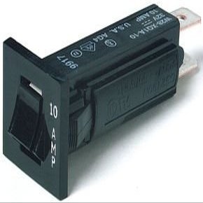 TE Connectivity W28-XQ1A-12 Circuit Breaker; Therm; Push; Cur-Rtg 12A; Snap-In Front Panel; 1 Pole; W28 Series by TE CONNECTIVITY / POTTER & BRUMFIELD