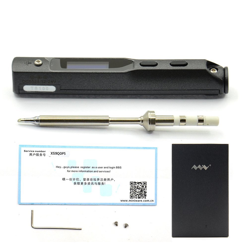 DSO Electric Soldering Iron TS100 Digital OLED Programable Soldering Iron Station Embedded Interface DC 5525 Built-in Acceleration