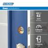 Schlage FB50 V PLY 505 605 Single Cylinder Deadbolt and Keyed Entry Plymouth Knob, Bright Brass view 4