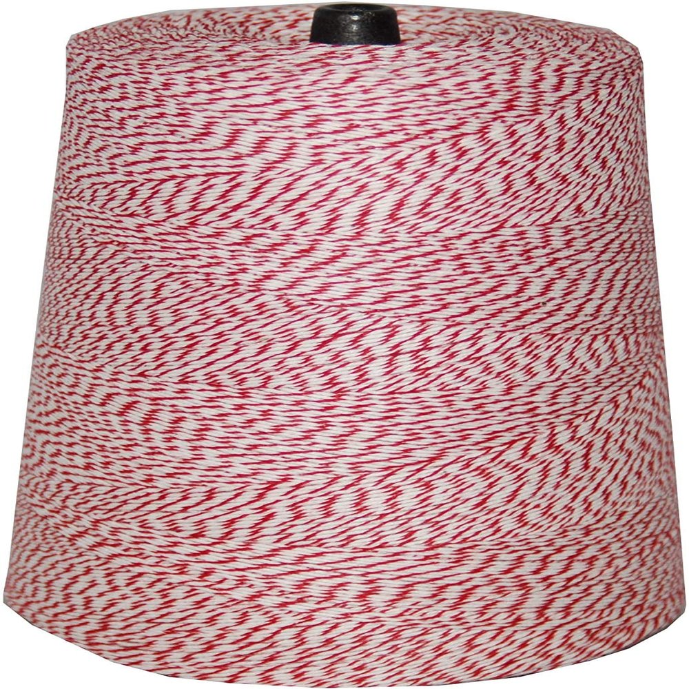 Great White Bakery Twine, Red & White 4-PLY Tying Cake & Pastry Boxes, Baking, Decoration, DIY, Arts and Crafts, Bakers Twine, String, 2lb. cone, 9,600ft., Durable, Variegated, Food Grade, Made in USA