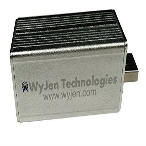 WyJen High Performance Tuning with 0.5 PPM RTL-SDR RTL2832U & R820T /W MCX Antenna, Aluminum Enclosure, Receives ADS-B & FM+DAB/DVB-T Signals (Includes MCX to SMA Adaptor)