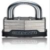 OnGuard Bull Mastiff Key Padlock Heavy-Duty Laminated Steel Body with 10 mm Hardened Shackle, Brass Lock Mechanism, Non-Marring Bumper, Includes 5 F-Style Keys view 1