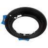 Fotodiox Pro Lens Mount Adapter - Nikon Nikkor F Mount G-Type D/SLR Lens to Canon EOS (EF, EF-S) Mount SLR Camera Body with Built-In Aperture Control Dial Black view 3