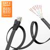 Jadaol Cat 6 Ethernet Cable 25 ft, 10Gbps Support Cat8 Cat7 Network, Flat RJ45 LAN Patch Cable, High-Speed Wired Internet Cable for Router, Modem, Switch, Gaming Consoles, PC, Streaming Devices, Black view 3