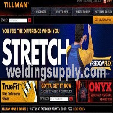 Tillman 6042064 6'X4' 14mil. 2 Panel Blue Vinyl Welding Curtain with F