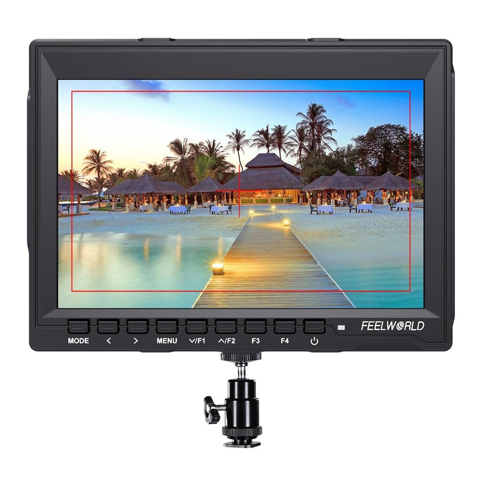 FEELWORLD FW759 Camera Monitor 7 HD 1280x800 Field Video LCD IPS Screen 1200:1 High Contrast Ratio for Steady Cam, DSLR Rig, Camcorder Kit, Handheld Stabilizer