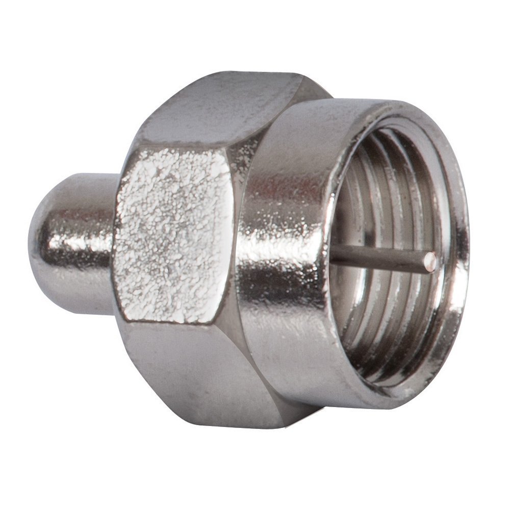 Klein Tools VDV814-610 Coax Adapter-Terminator, Male F, 75 Ohm, 10-Pack