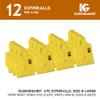 KleenGuard A70 Fabric Bound Seam Chemical Spray Protection Coverall with Hood and Boots, Disposable, Elastic Wrist, Yellow, X-Large (Pack of 12) view 2