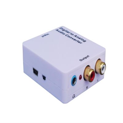 WELEY Digital to Analog Audio Converter with phone jack, Convert Coaxial or Toslink Digital Audio to Analog L/R Audio